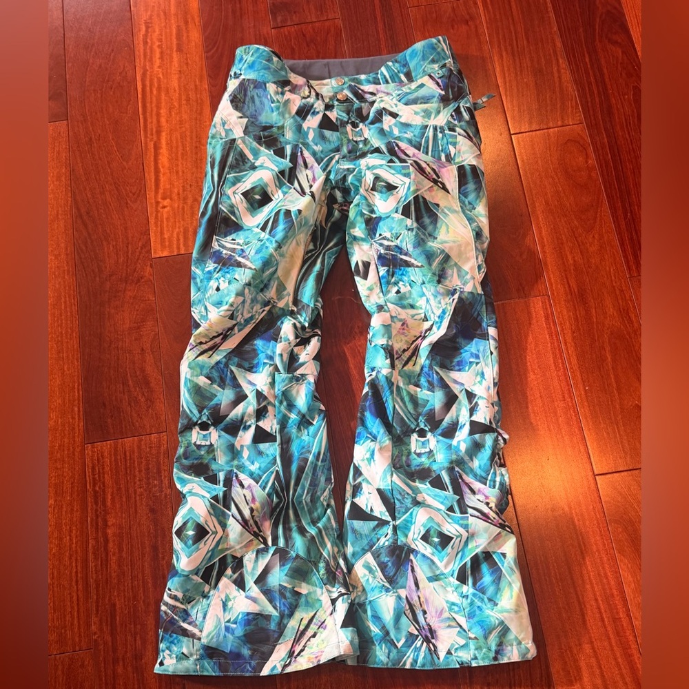 Obermyer awesomeVibrant Geometric ski/board Print Pants